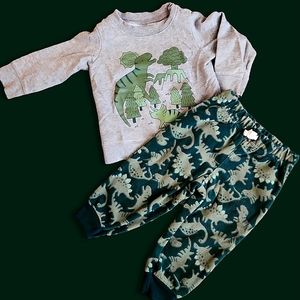 Child of Mine 12 month baby boy outfit - Dinosaur theme